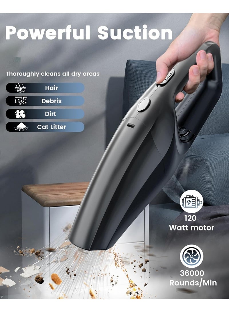 Arabest Handheld Vacuum Cordless, Car Vacuums Powerful with Rechargeable Battery, Portable Hand Held Vacuum Cordless with Washable HEPA Filter, Mini Vacuums Kit for Men and Women - Image 2